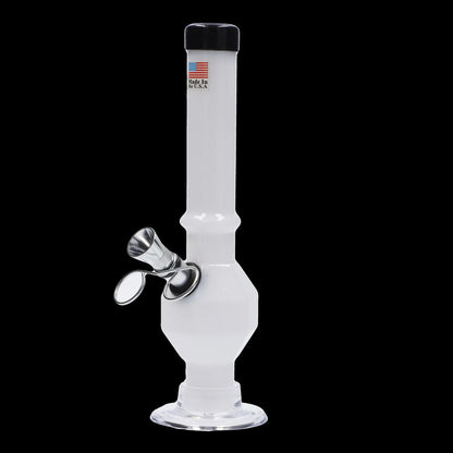 JM Plastics Grenade Base with Pull Slide Acrylic Bong - 8 in.