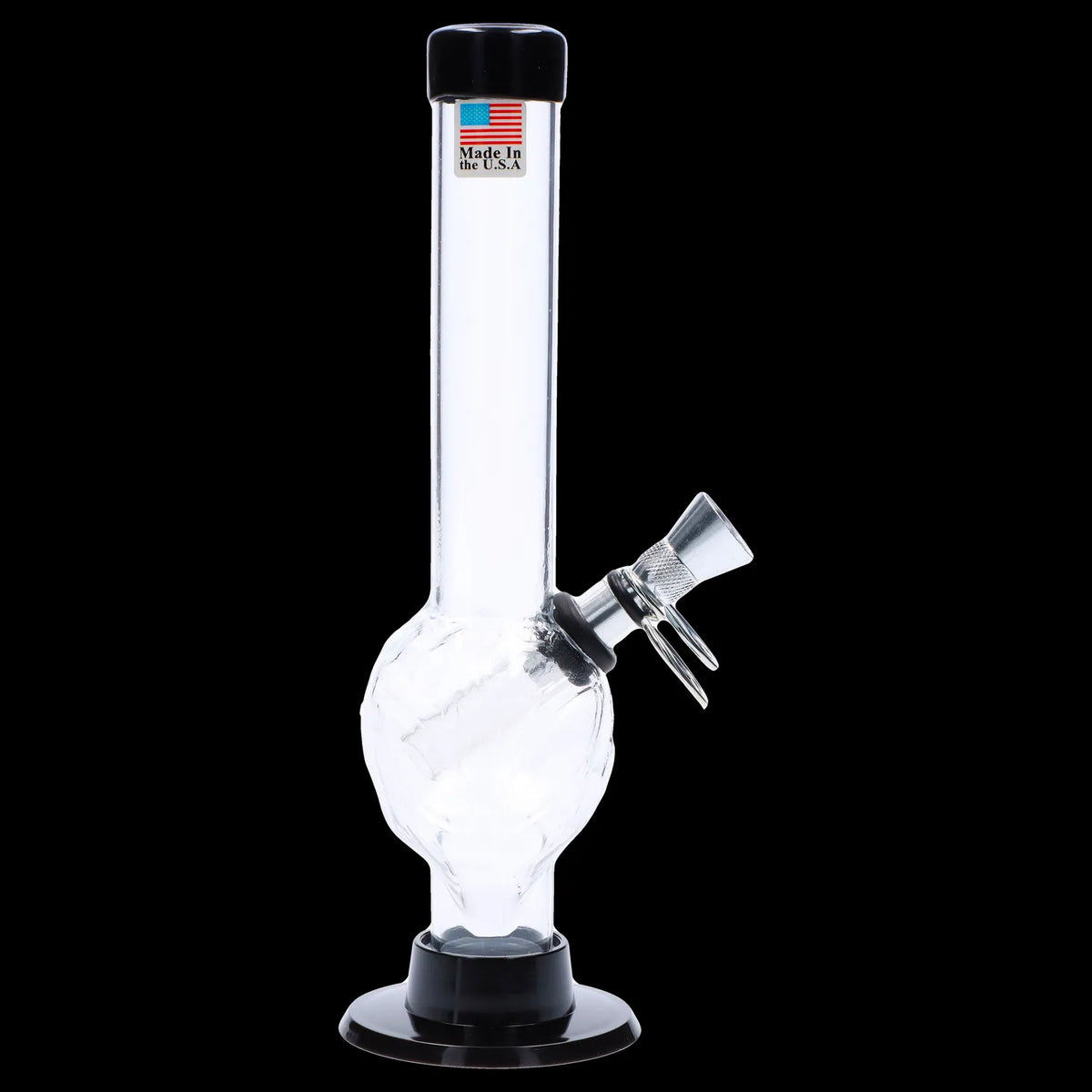 JM Plastics Alien Base with Pull Slide Acrylic Bong - 8 in.
