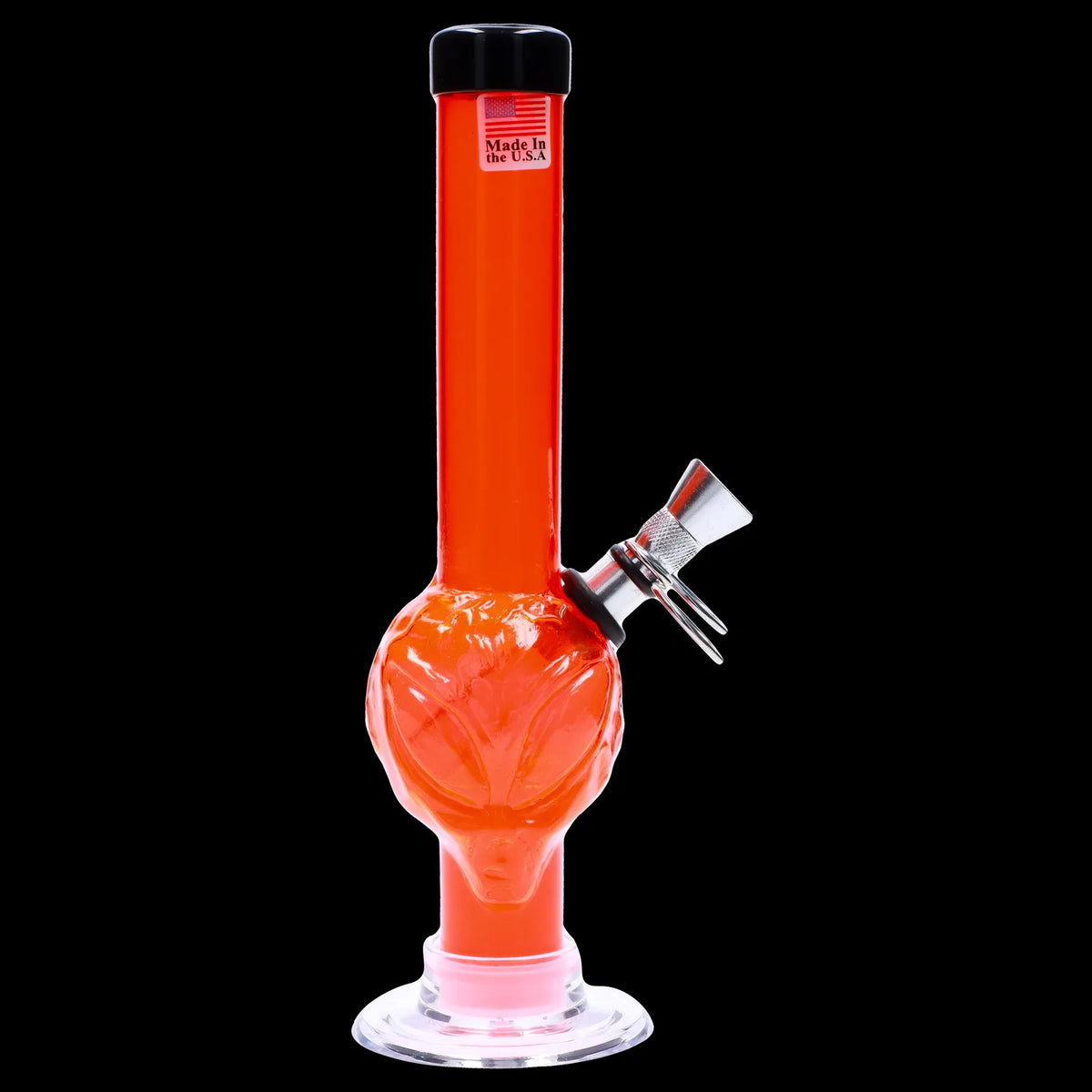 JM Plastics Alien Base with Pull Slide Acrylic Bong - 8 in.