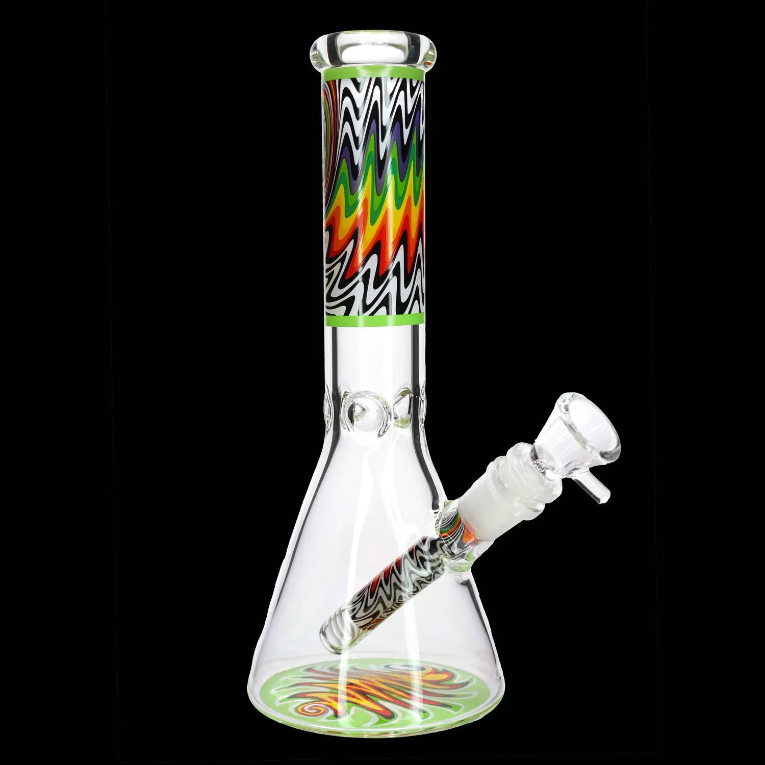 Smoke Cartel Wig Wag Beaker Bong - 10 in.