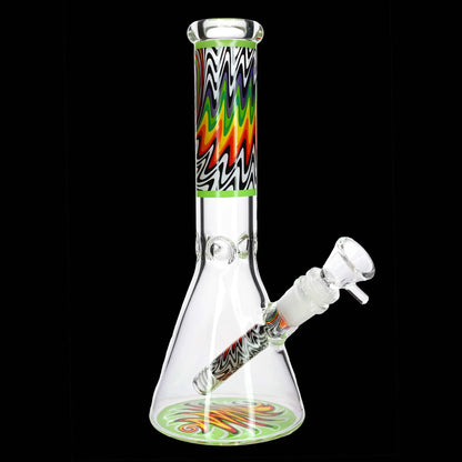 Smoke Cartel Wig Wag Beaker Bong - 10 in.
