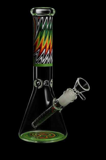 Smoke Cartel Wig Wag Beaker Bong - 10 in.