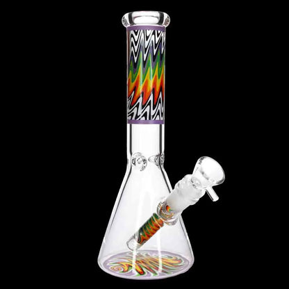 Smoke Cartel Wig Wag Beaker Bong - 10 in.