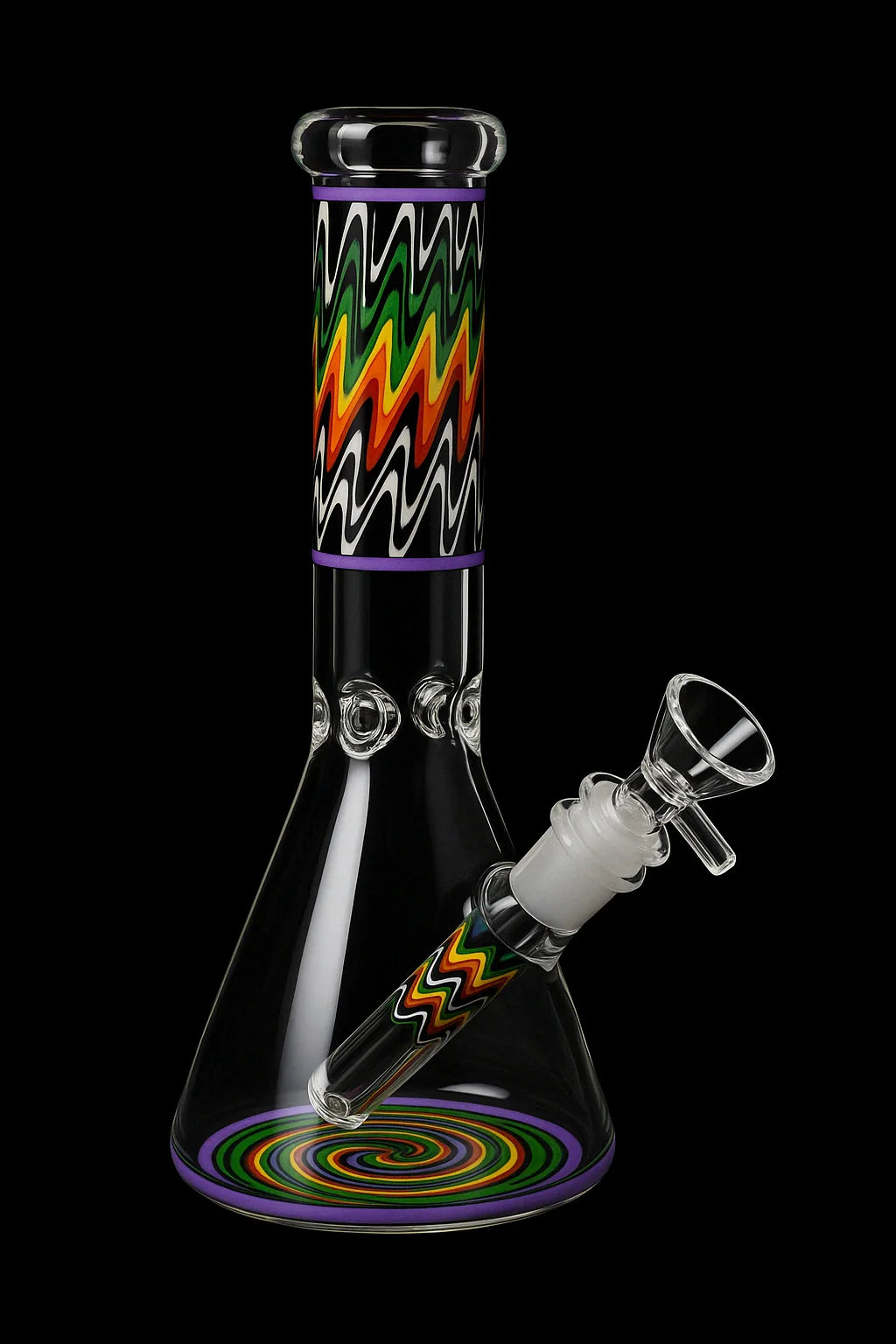 Smoke Cartel Wig Wag Beaker Bong - 10 in.