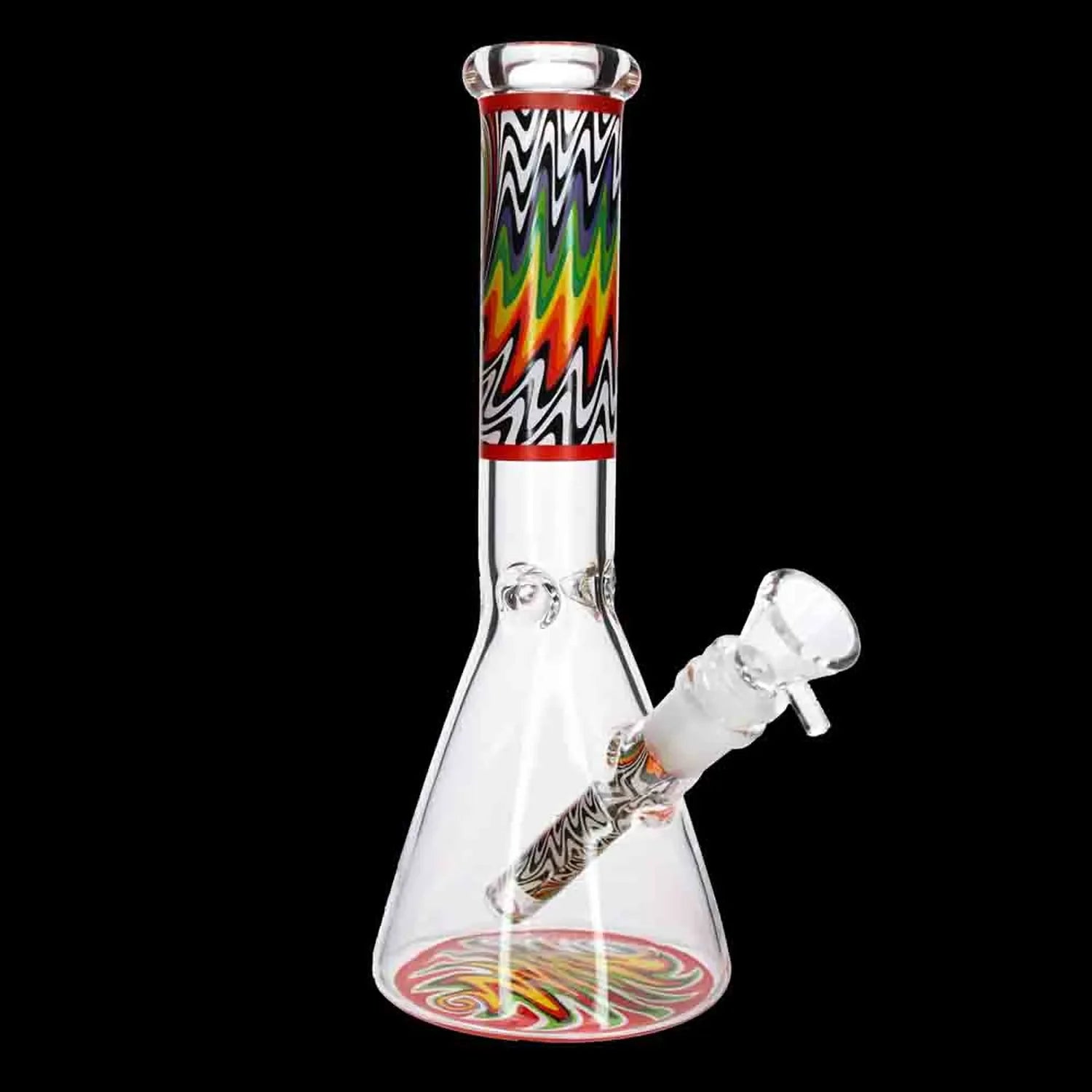 Smoke Cartel Wig Wag Beaker Bong - 10 in.