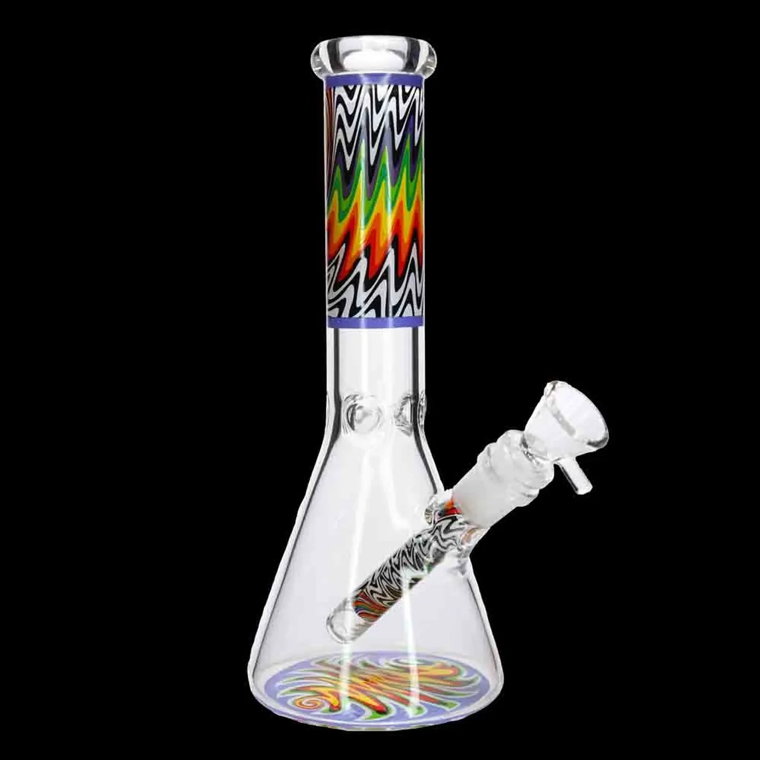 Smoke Cartel Wig Wag Beaker Bong - 10 in.