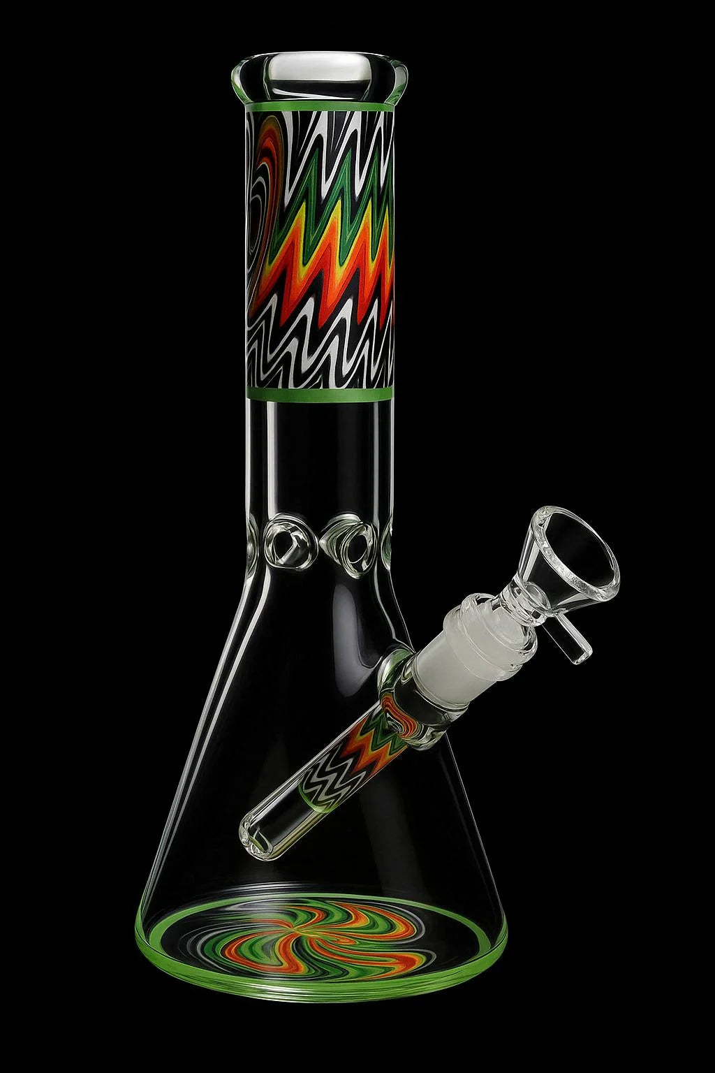 Smoke Cartel Wig Wag Beaker Bong - 10 in.