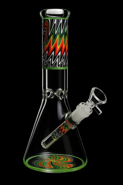 Smoke Cartel Wig Wag Beaker Bong - 10 in.