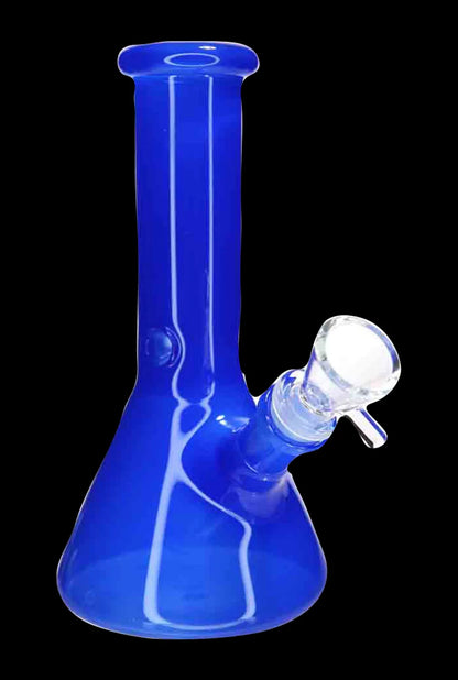 Smoke Cartel Milky Beaker Bong - 8 in.