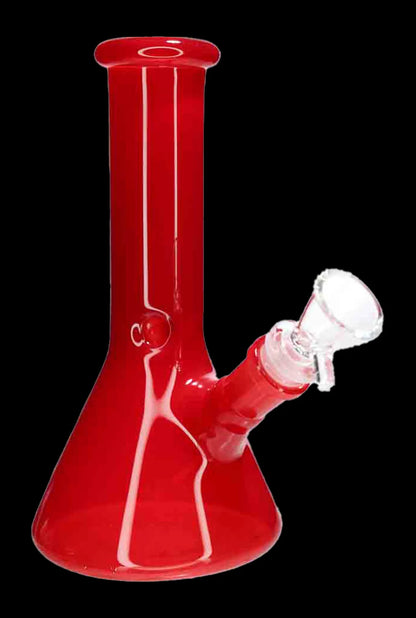 Smoke Cartel Milky Beaker Bong - 8 in.