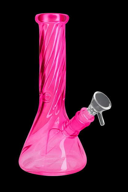 Smoke Cartel Twisted Beaker Bong - 8 in.