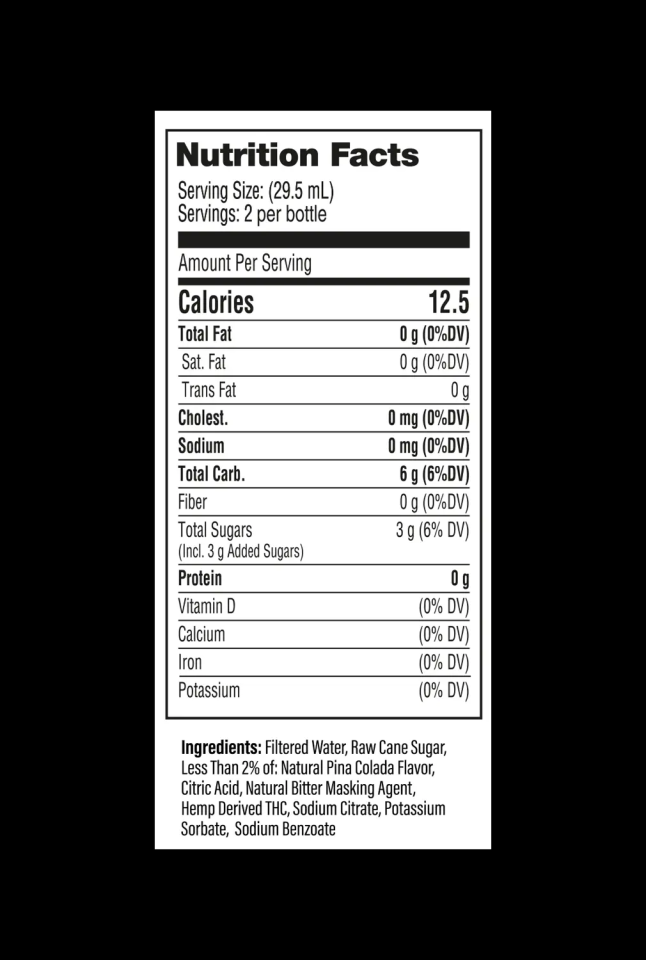 NuLeaf D9 THC Mocktail Shots