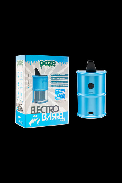 Ooze Electro Dab Rig packaging and device, a portable e-rig for vaporizing concentrates.