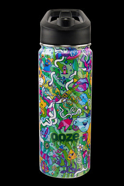 Ooze Stainless Steel 18oz Water Bottle with Straw