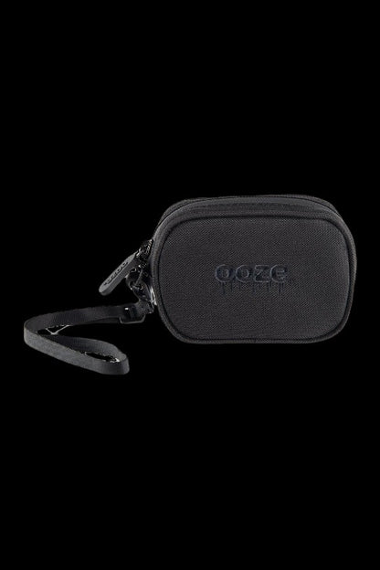 Black zippered case with “doze” logo, likely for cannabis accessories.