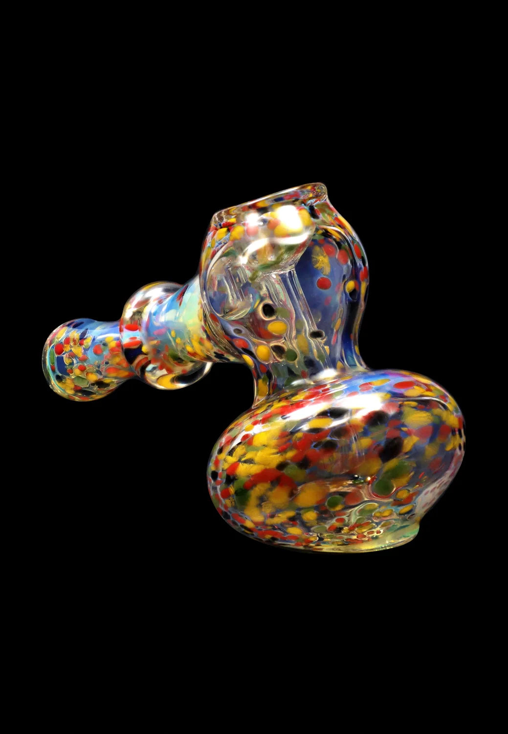 Smoke Cartel Rainbow Frit Hammer Bubbler - 5 in.