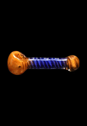 Smoke Cartel Frit Spiral Spoon Pipe - 4.5 in. - Smoke Cartel Frit Spiral Spoon Pipe - 4.5 in.