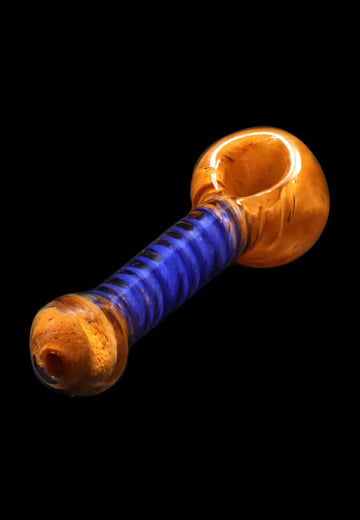 Smoke Cartel Frit Spiral Spoon Pipe - 4.5 in. - Smoke Cartel Frit Spiral Spoon Pipe - 4.5 in.