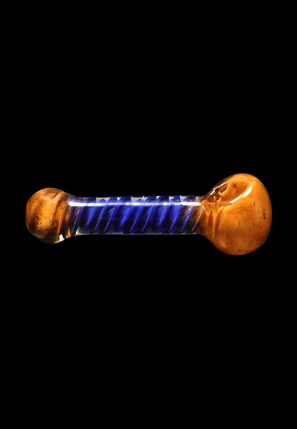 Smoke Cartel Frit Spiral Spoon Pipe - 4.5 in.