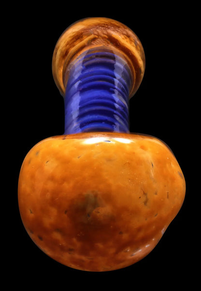 Smoke Cartel Frit Spiral Spoon Pipe - 4.5 in.