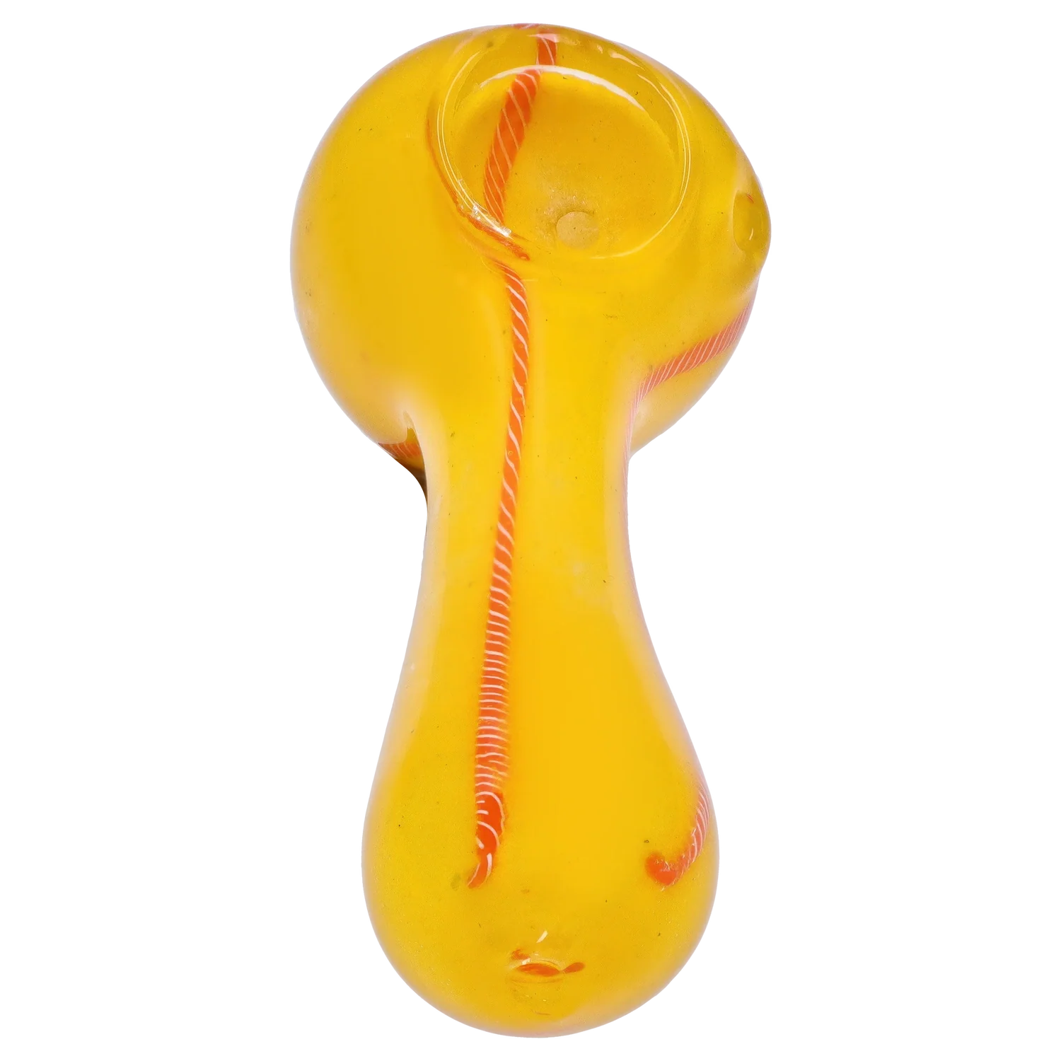 Smoke Cartel Frit Glass with Rasta Line Spoon Pipe - 4.5 in.