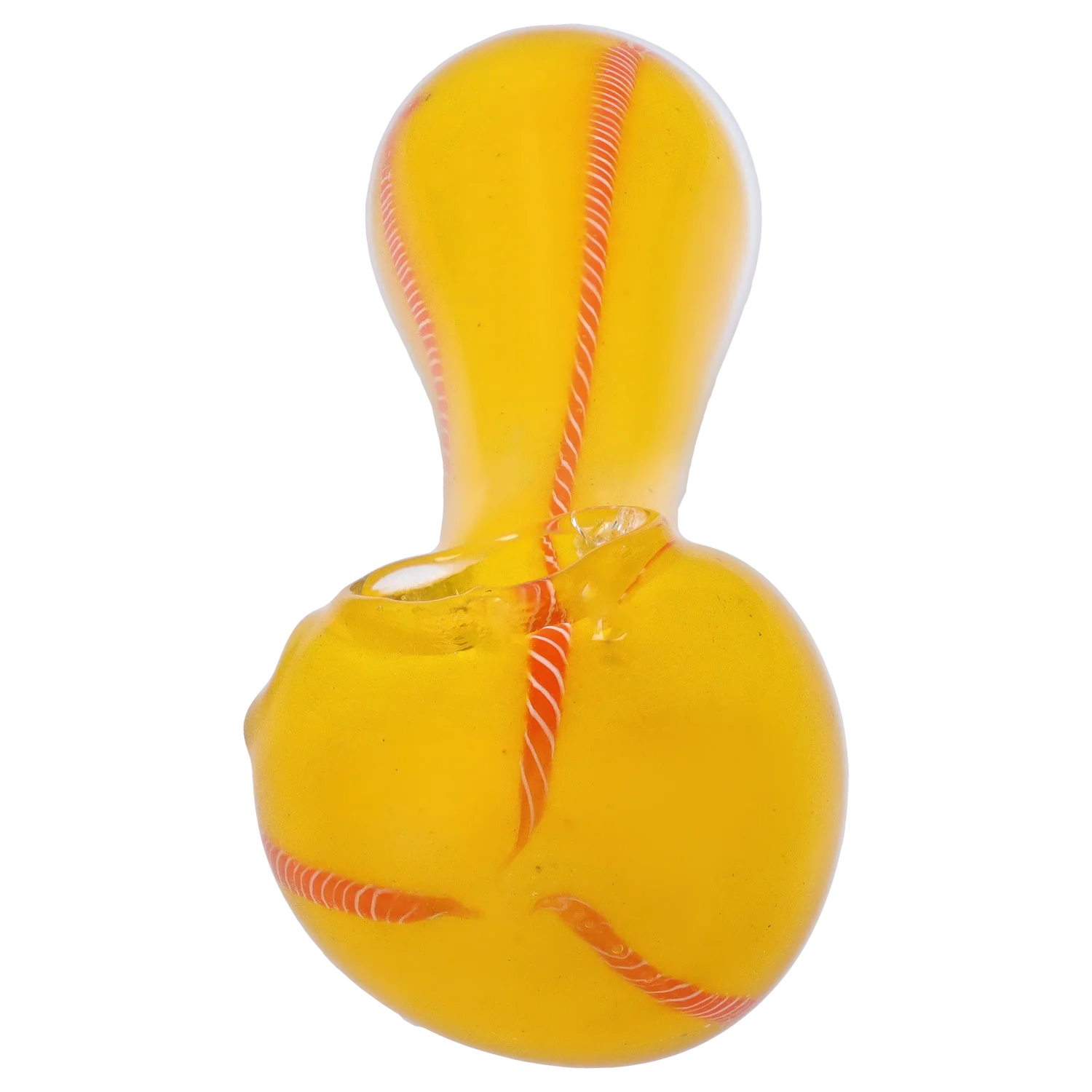 Smoke Cartel Frit Glass with Rasta Line Spoon Pipe - 4.5 in.