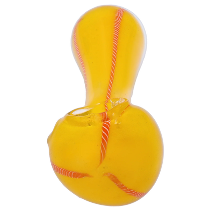 Smoke Cartel Frit Glass with Rasta Line Spoon Pipe - 4.5 in.