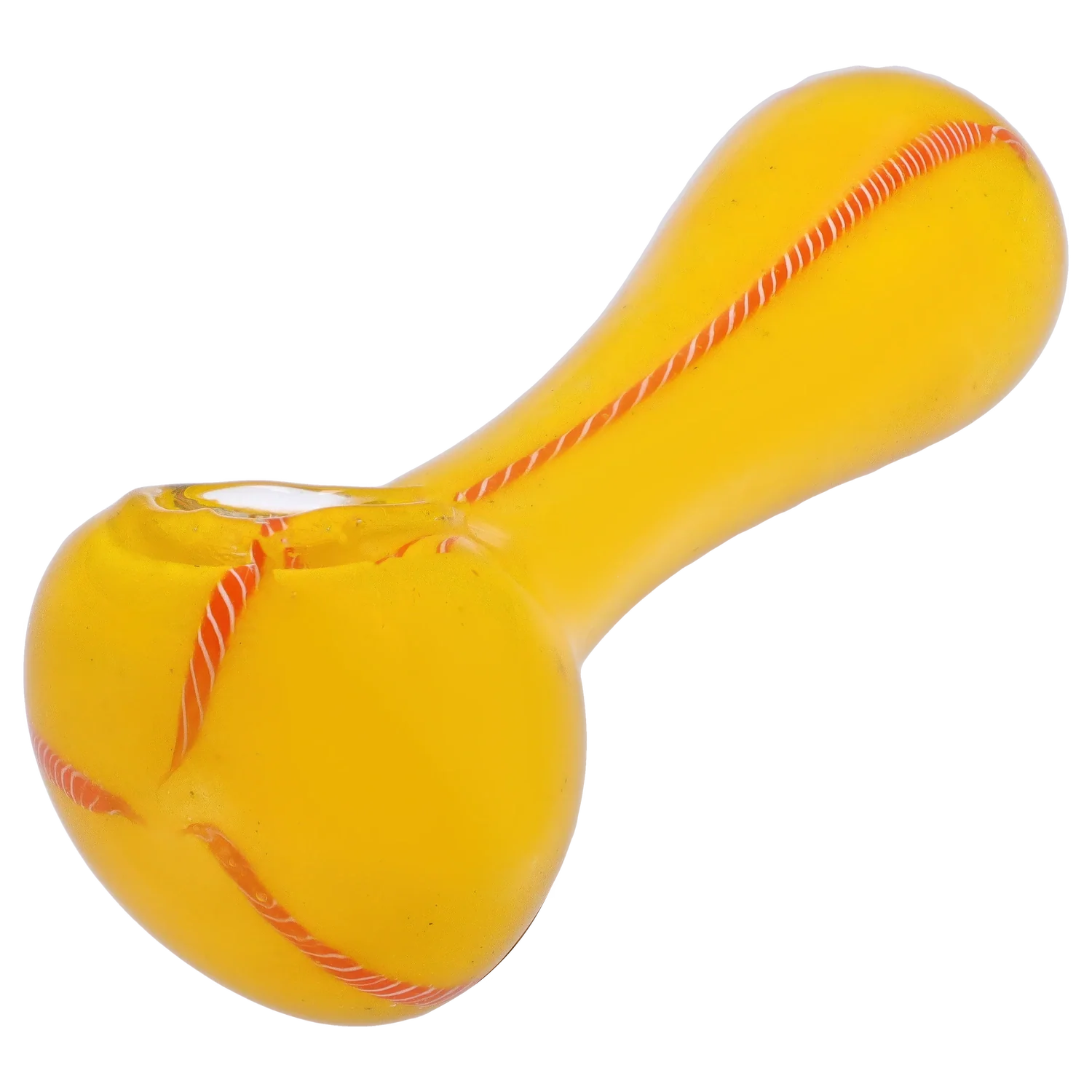 Smoke Cartel Frit Glass with Rasta Line Spoon Pipe - 4.5 in.