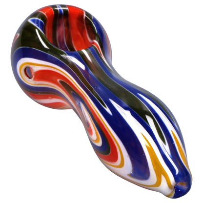 Smoke Cartel Slime Reversal Wig Wag Spoon Pipe - 4.5 in.