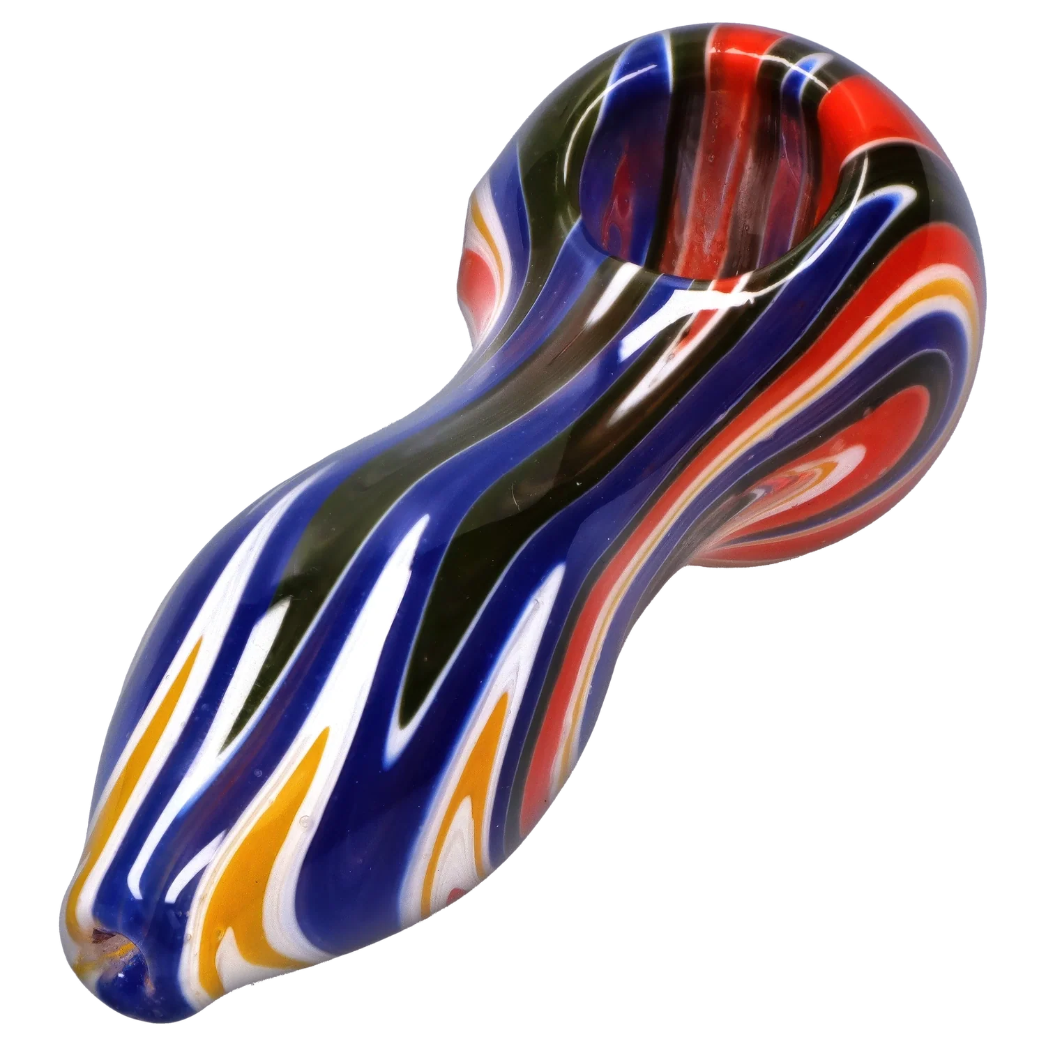 Smoke Cartel Slime Reversal Wig Wag Spoon Pipe - 4.5 in.