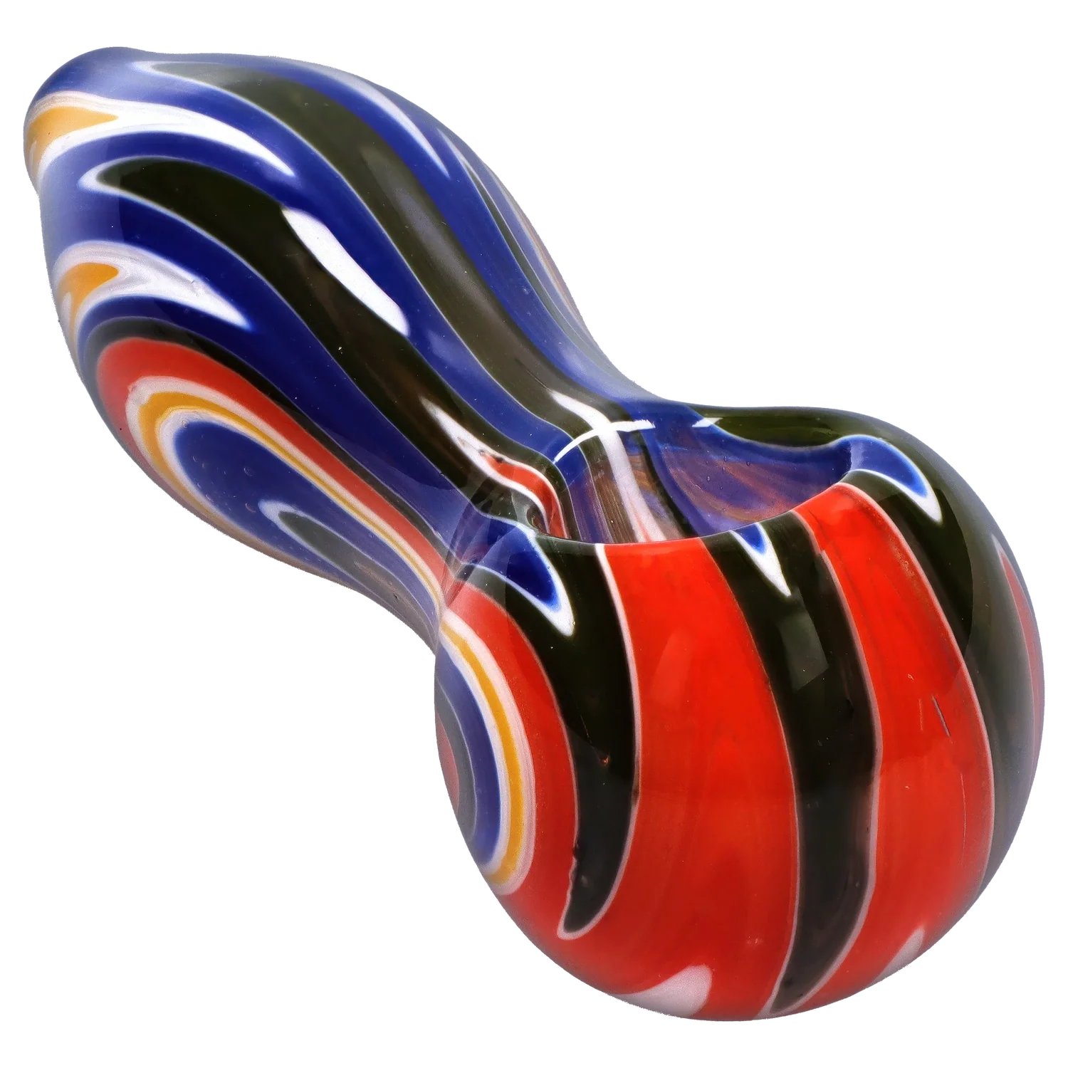 Smoke Cartel Slime Reversal Wig Wag Spoon Pipe - 4.5 in.