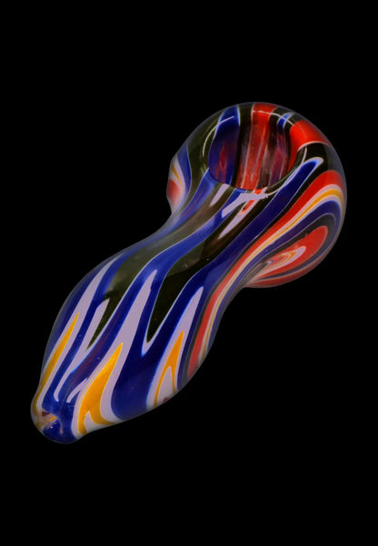 Smoke Cartel Slime Reversal Wig Wag Spoon Pipe - 4.5 in.