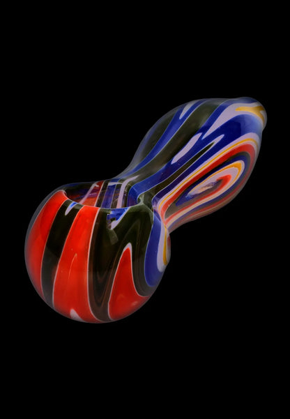 Smoke Cartel Slime Reversal Wig Wag Spoon Pipe - 4.5 in.