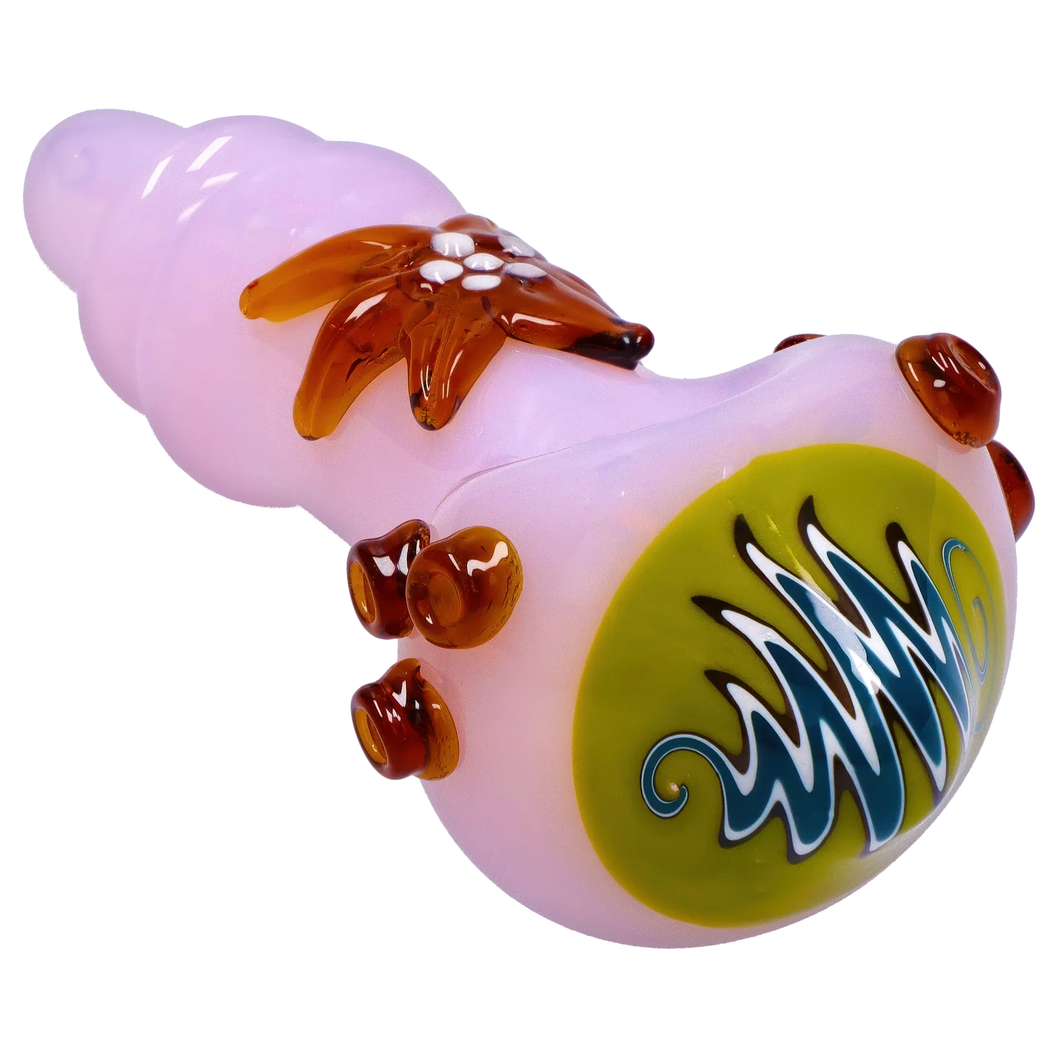 Smoke Cartel Star Reversal Spoon Pipe - 4.5 in.