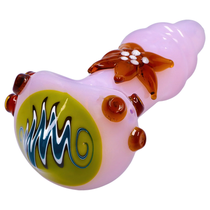 Smoke Cartel Star Reversal Spoon Pipe - 4.5 in.