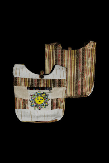 ThreadHeads Razor Cut Patchwork Sun Shoulder Bag - ThreadHeads Razor Cut Patchwork Sun Shoulder Bag