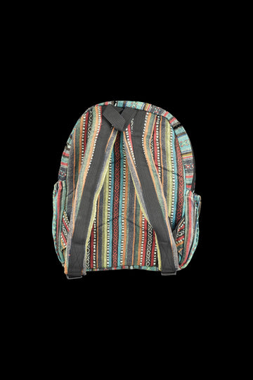 ThreadHeads Green Striped Hemp Backpack - ThreadHeads Green Striped Hemp Backpack
