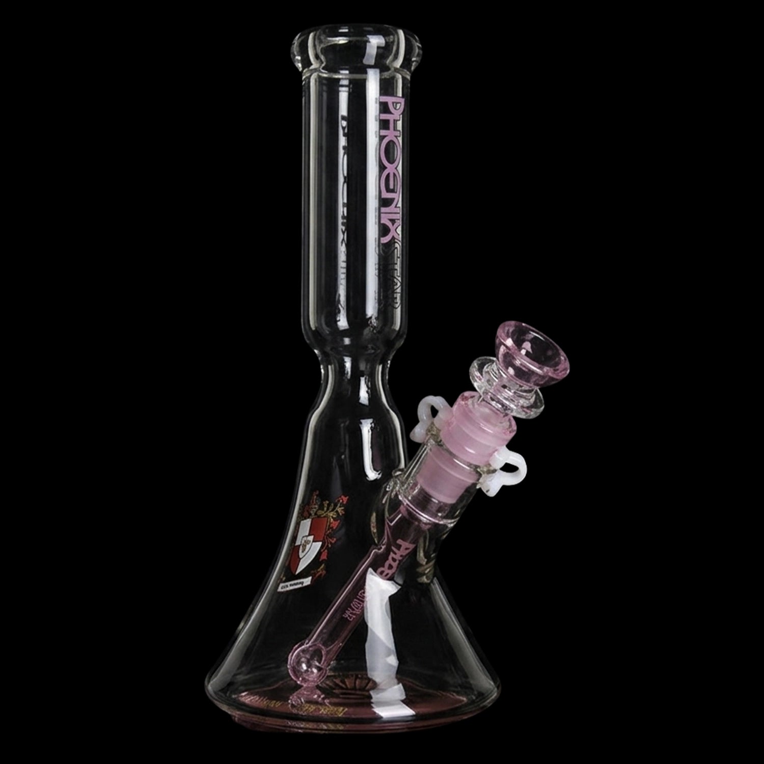 Green Flower Phoenix Star 10 Inches Beaker Bong