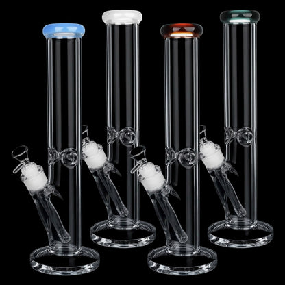Classic Straight Tube Water Pipe | 14mm F | Colors Vary