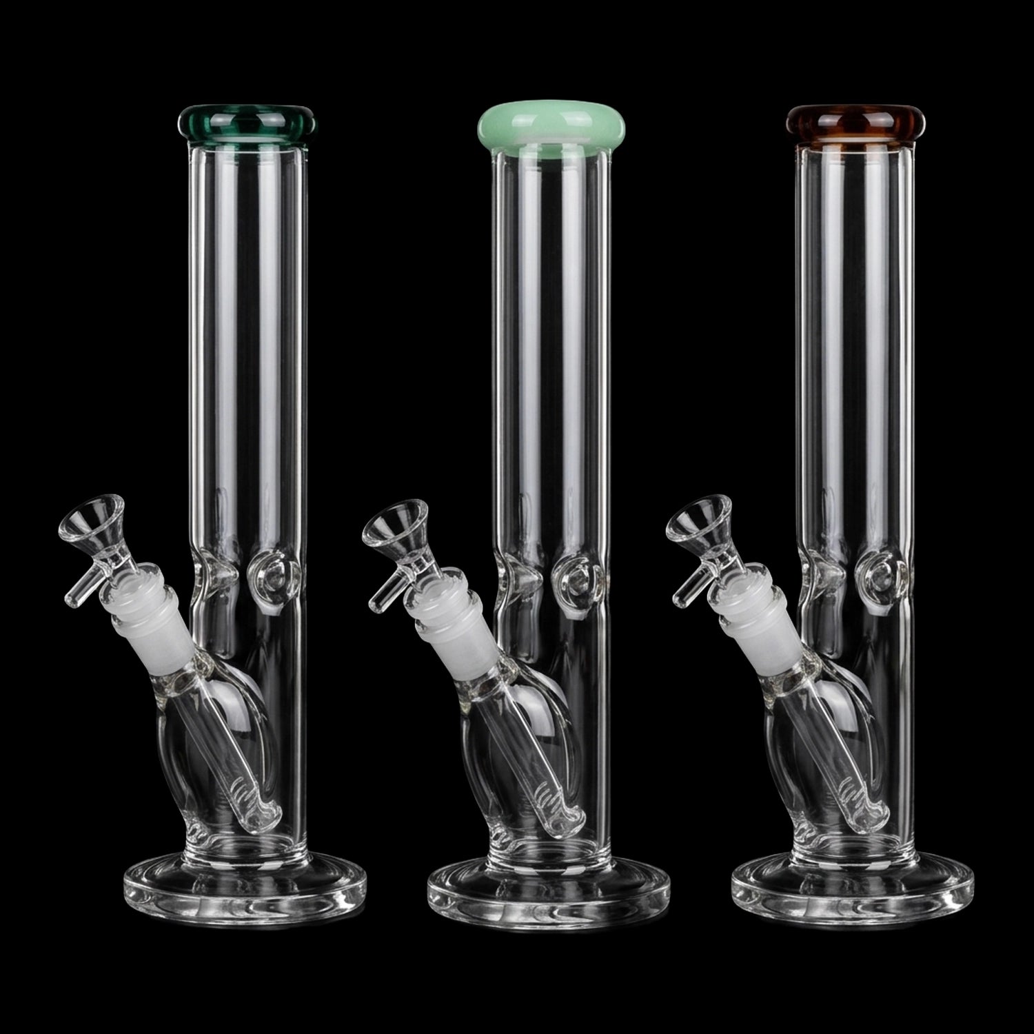 Classic Straight Tube Water Pipe | 14mm F | Colors Vary