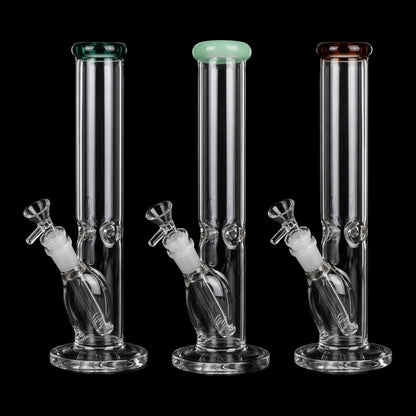 Classic Straight Tube Water Pipe | 14mm F | Colors Vary