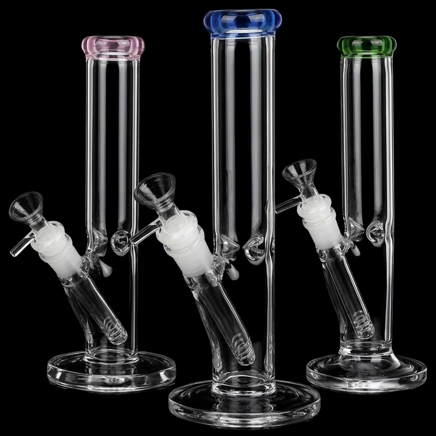 Classic Straight Tube Water Pipe | 14mm F | Colors Vary