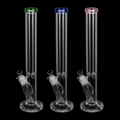 Classic Straight Tube Water Pipe | 14mm F | Colors Vary
