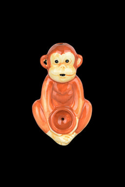 Wacky Bowlz Monkey Ceramic Hand Pipe