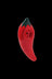 Wacky Bowlz Chili Pepper Ceramic Hand Pipe - Wacky Bowlz Chili Pepper Ceramic Hand Pipe