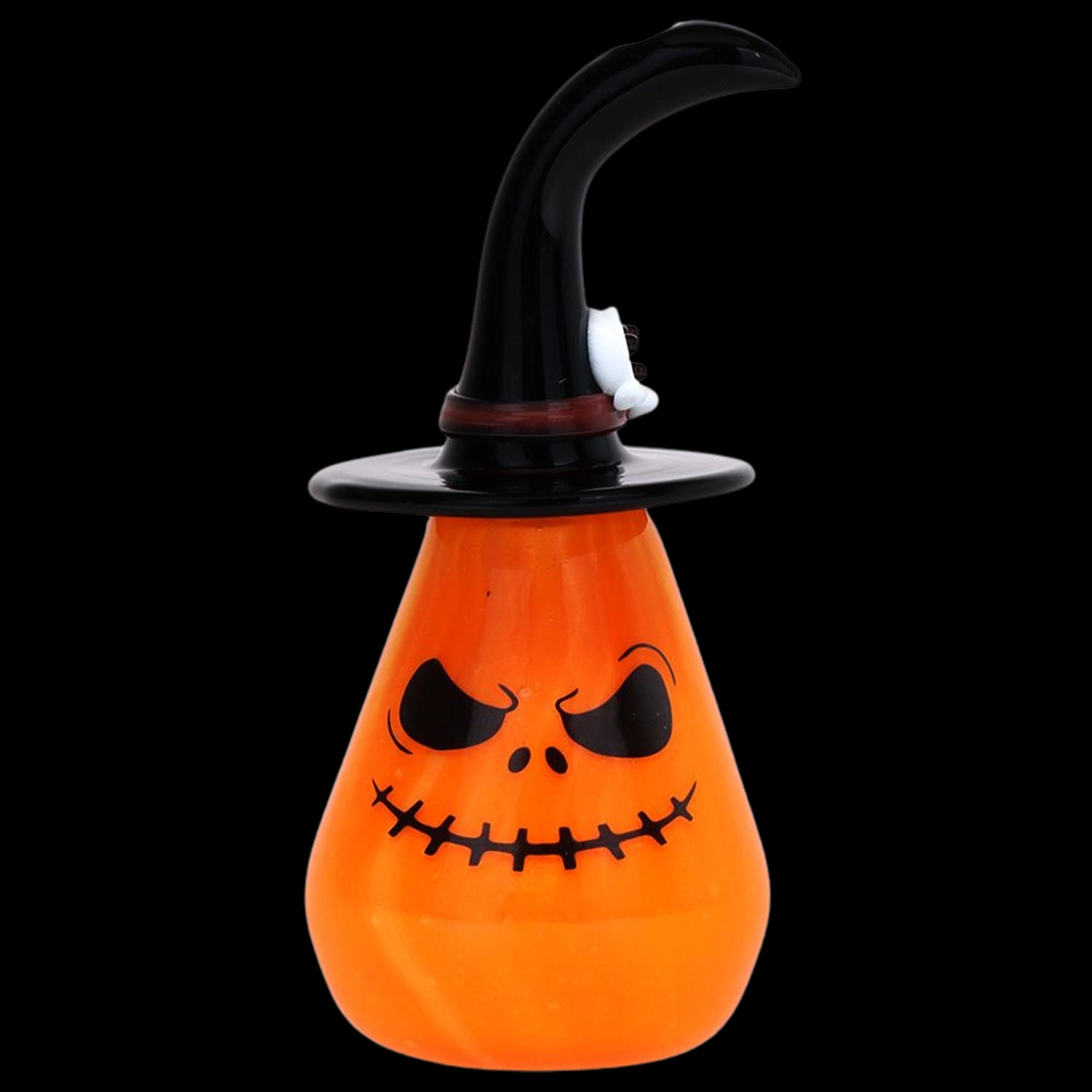 Behold The Pumpkin Witch Glass Hand Pipe - 3.75"