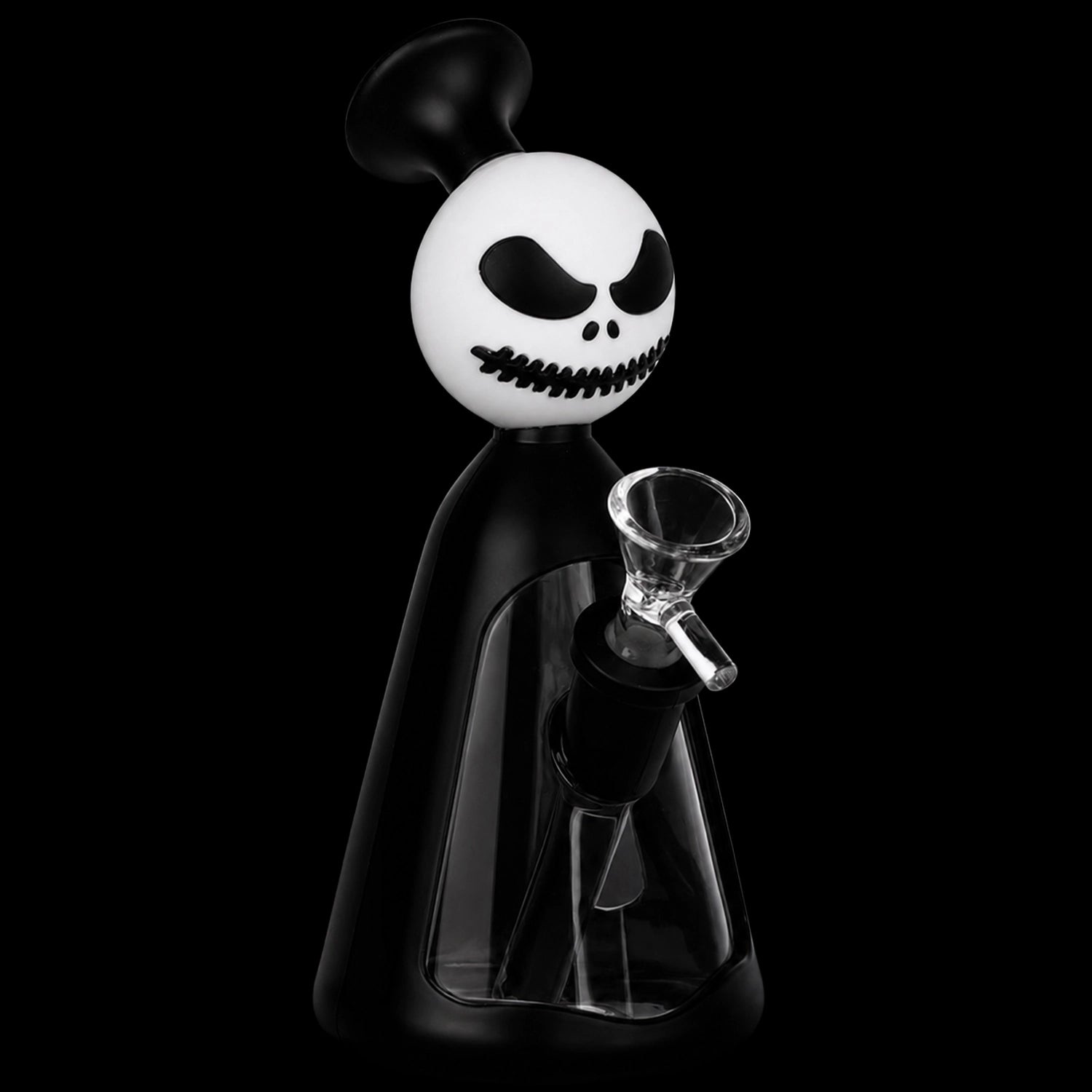 Nightmarish Silicone on Glass Water Pipe - 7.25" / 14mm F