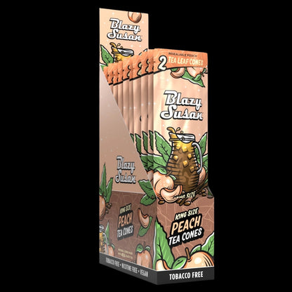 Blazy Susan Peach Tea Cones - Display Box