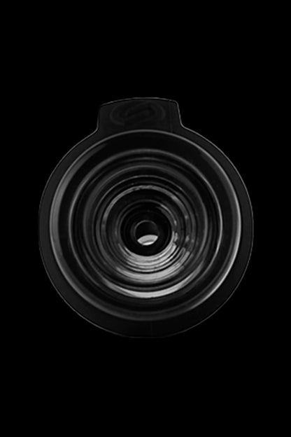 Close-up of a dark cannabis pipe.