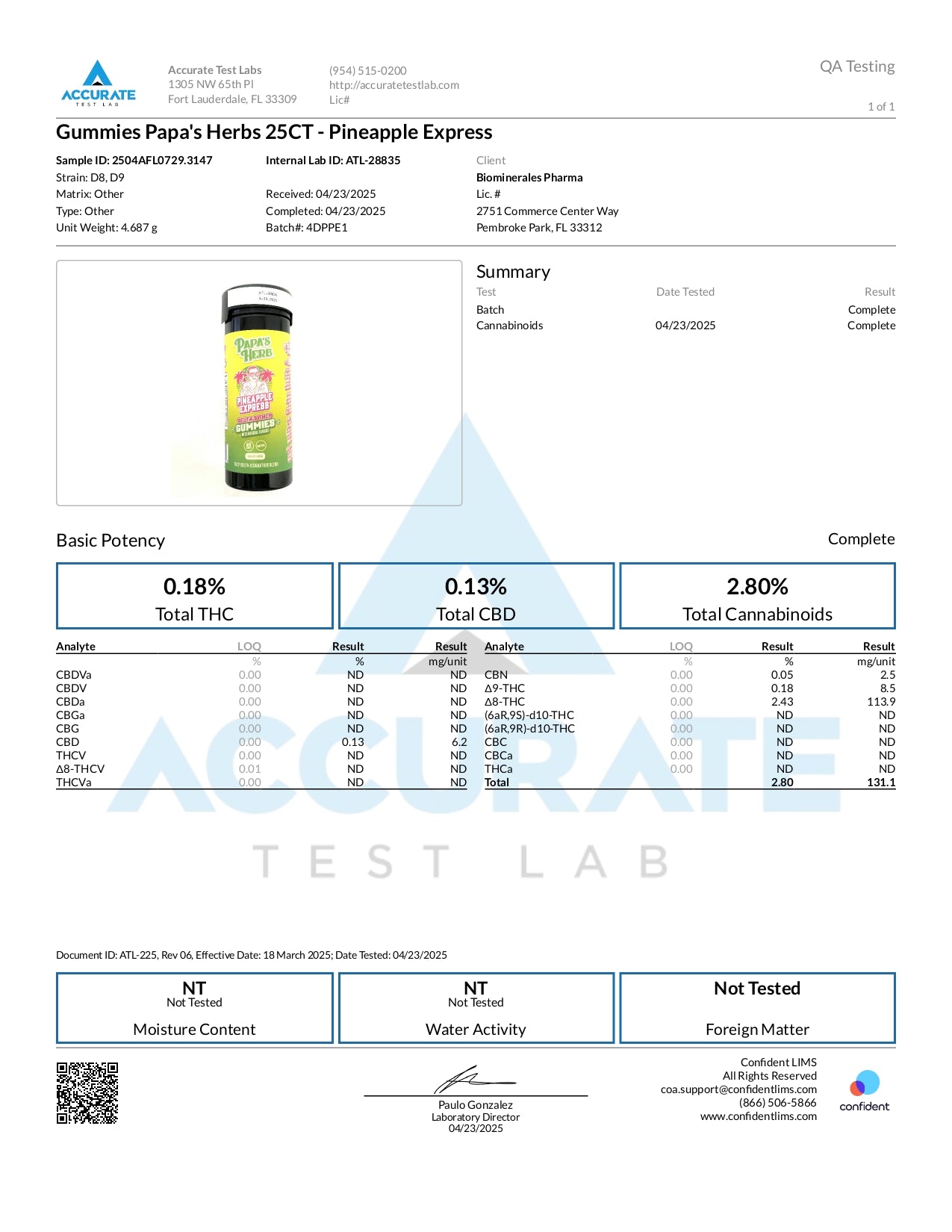 Papa's Herb Pineapple Express Gummies
